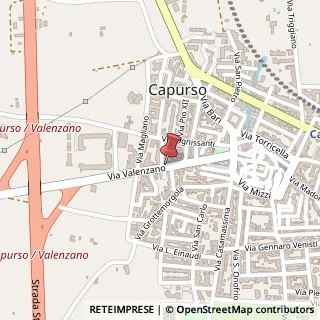 Mappa Via Valenzano, 19/A, 70010 Capurso, Bari (Puglia)
