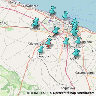 Mappa Via Franoesco Marcario, 70020 Bitetto BA, Italia (9.2095)