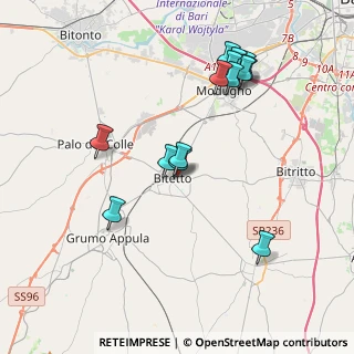 Mappa Via Franoesco Marcario, 70020 Bitetto BA, Italia (4.235)
