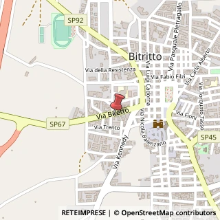 Mappa Via Cristoforo Colombo, 15, 70020 Bitritto, Bari (Puglia)