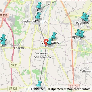 Mappa Via Enrico Toti, 70010 Valenzano BA, Italia (3.27545)
