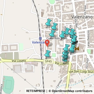 Mappa Via Enrico Toti, 70010 Valenzano BA, Italia (0.26)
