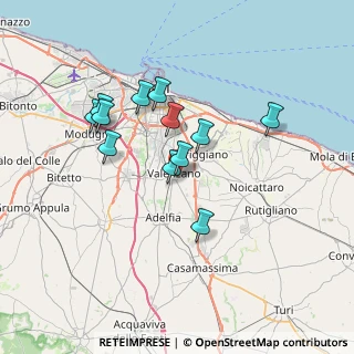 Mappa Via dell' Indipendenza, 70010 Valenzano BA, Italia (6.5125)