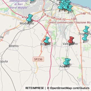 Mappa Via Luigi Cadorna, 70020 Bitritto BA, Italia (7.012)
