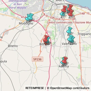 Mappa Via Fioni, 70020 Bitritto BA, Italia (5.29571)