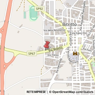 Mappa Via Bitetto, 57, 70020 Bitritto, Bari (Puglia)