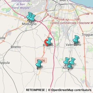 Mappa Via Bitetto, 70020 Bitritto BA, Italia (5.16364)