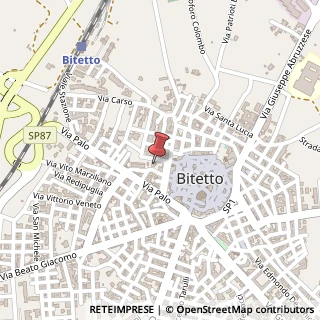 Mappa Via Vincenzo Grande, 1, 70020 Bitetto, Bari (Puglia)
