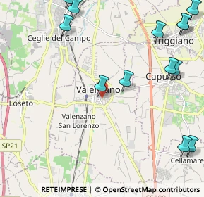 Mappa Via S. Francesco D'Assisi, 70010 Valenzano BA, Italia (3.2)