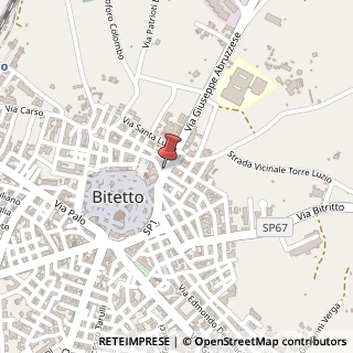 Mappa Via Bari, 49, 70020 Bitetto, Bari (Puglia)