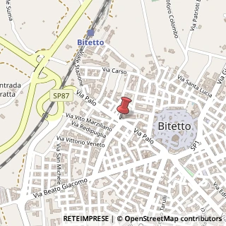 Mappa Via Palo, 50A, 70020 Bitetto, Bari (Puglia)