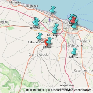 Mappa Via Palo, 70020 Bitetto BA, Italia (10.6705)