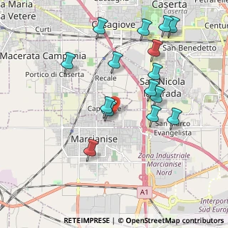 Mappa Via Roma, 81020 Capodrise CE, Italia (2.158)