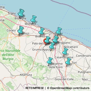 Mappa SP per Palo del Colle, 70020 Bitetto BA, Italia (15.09)