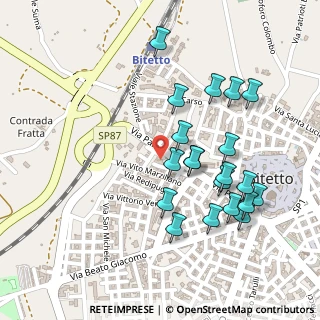 Mappa SP per Palo del Colle, 70020 Bitetto BA, Italia (0.2615)