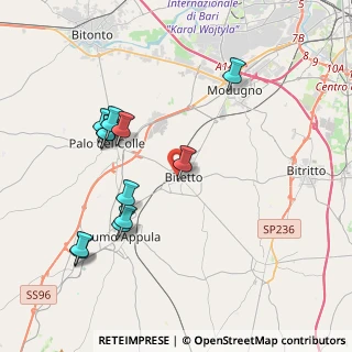 Mappa SP per Palo del Colle, 70020 Bitetto BA, Italia (4.355)