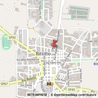 Mappa Via Guglielmo Oberdan, 23, 70020 Bitritto, Bari (Puglia)