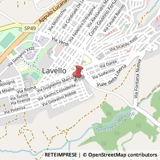 Mappa Via Gioacchino Murat, 11, 85024 Lavello, Potenza (Basilicata)