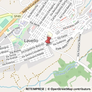 Mappa Via Giacinto Albini,  4, 85025 Lavello, Potenza (Basilicata)