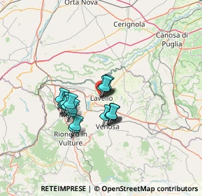 Mappa Via Isabella Orsini, 85024 Lavello PZ, Italia (10.25)