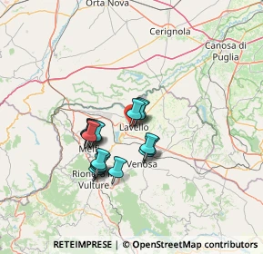 Mappa Via Sandro Pertini, 85024 Lavello PZ, Italia (11.27556)