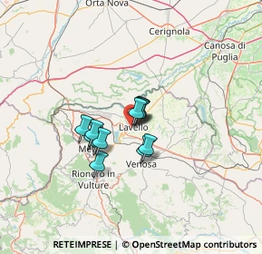 Mappa Via Sandro Pertini, 85024 Lavello PZ, Italia (8.39583)