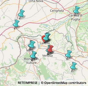 Mappa Via Sandro Pertini, 85024 Lavello PZ, Italia (14.66933)