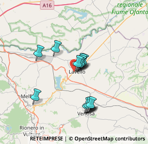 Mappa Via Sandro Pertini, 85024 Lavello PZ, Italia (6.04333)