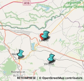 Mappa Via Sandro Pertini, 85024 Lavello PZ, Italia (6.74615)