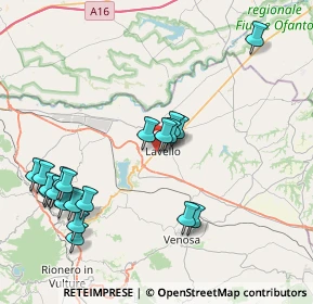 Mappa Via Sandro Pertini, 85024 Lavello PZ, Italia (9.5815)