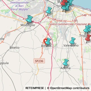 Mappa Via Sant Andrea, 70020 Bitritto BA, Italia (7.345)