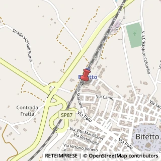 Mappa Viale Stazione, 18F, 70020 Bitetto, Bari (Puglia)