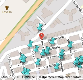 Mappa Via Bologna, 85024 Lavello PZ, Italia (0.088)