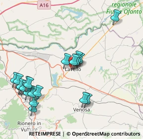 Mappa Via Bologna, 85024 Lavello PZ, Italia (9.6865)