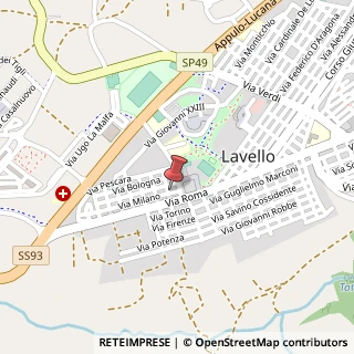 Mappa Via Milano, 10, 85024 Lavello, Potenza (Basilicata)