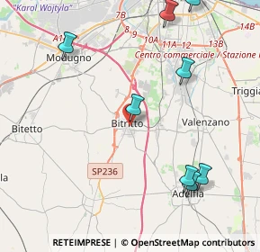 Mappa 70020 Bitritto BA, Italia (6.55083)