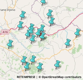 Mappa Via IV Novembre, 83059 Vallata AV, Italia (8.9285)