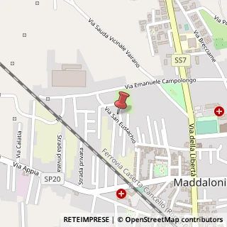 Mappa Via San Eustachio, 179, 81024 Maddaloni, Caserta (Campania)