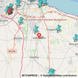 Mappa 70010 Valenzano BA, Italia (8.2345)