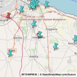 Mappa 70010 Valenzano BA, Italia (6.702)