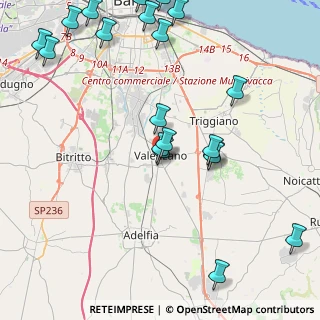 Mappa 70010 Valenzano BA, Italia (5.71)