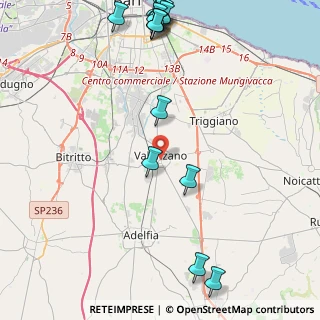 Mappa 70010 Valenzano BA, Italia (6.31133)