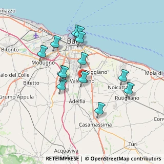 Mappa 70010 Valenzano BA, Italia (7.25462)