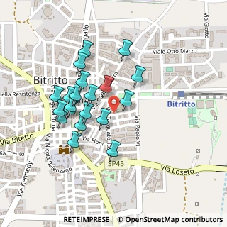 Mappa Via Torquato Tasso, 70020 Bitritto BA, Italia (0.2175)