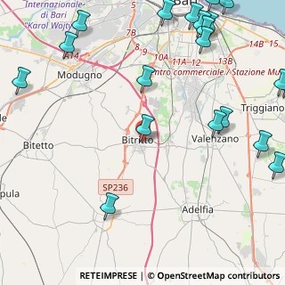 Mappa Via Torquato Tasso, 70020 Bitritto BA, Italia (7.085)