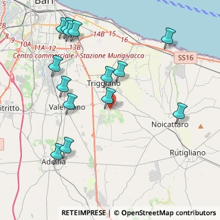 Mappa Via Neviera, 70010 Capurso BA, Italia (5.04643)