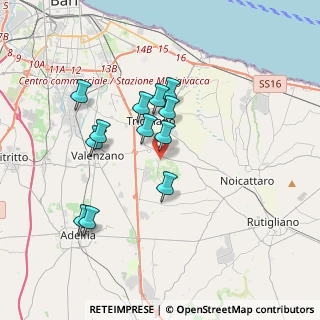 Mappa Via Neviera, 70010 Capurso BA, Italia (3.3625)
