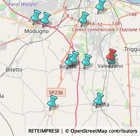 Mappa Via Manin, 70020 Bitritto BA, Italia (4.31909)