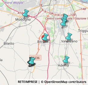 Mappa Via Manin, 70020 Bitritto BA, Italia (4.79083)