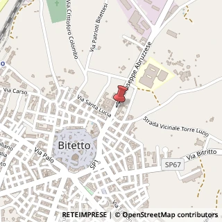 Mappa Via Giuseppe Abbruzzese, 20, 70020 Bitetto, Bari (Puglia)